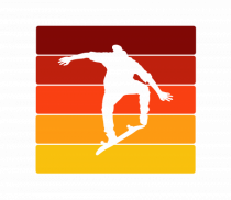 Retro Skateboarding Sunset - Skater For Life