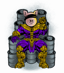 Superhero Pig