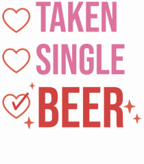 Retro Chic Valentine - Taken, single, beer