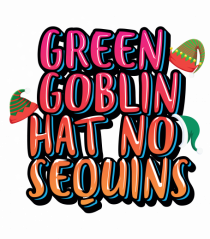 Green Goblin Hat No Sequins
