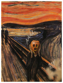 The Scream Edvard Munch parody