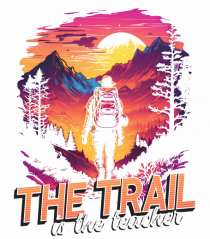 in stil synthwave - The trail is the teacher