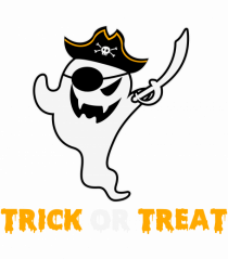 Trick or Treat Pirate Boo Ghost