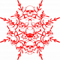 Snowflake of death red 