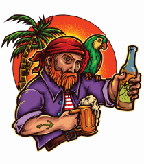 Tropical Pirate Sunset Beer