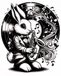 Vintage Easter Rabbit jaz vinyl 
