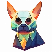 geometric dog