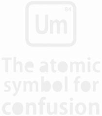 Um The Atomic Symbol for Confusion