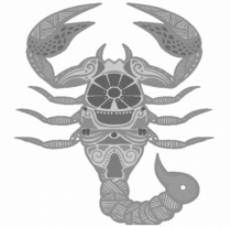 Scorpion-zodiac B&W