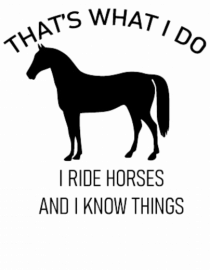 I Ride Horses Design