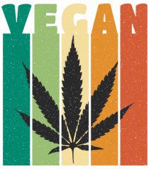 Vegan Weed Vintage Colors