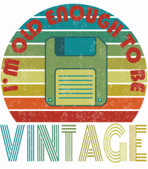 Vintage Floppy Disk Retro Style