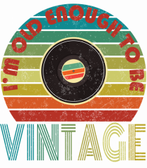 Vintage Vinyl Disc Retro Style