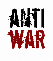 Anti War (negru-roșu)