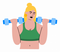 Funky CrossFit Woman Design