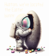 Space Easter - We have located the Easter bunny