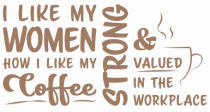 Women like coffee