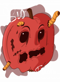 Rotten worm apple Bio Fresh