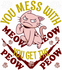 You mess with Meow Meow you get the Peow Peow