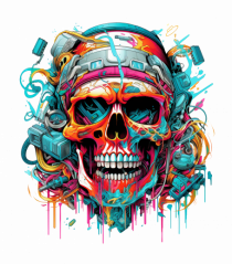 Graffiti skull 