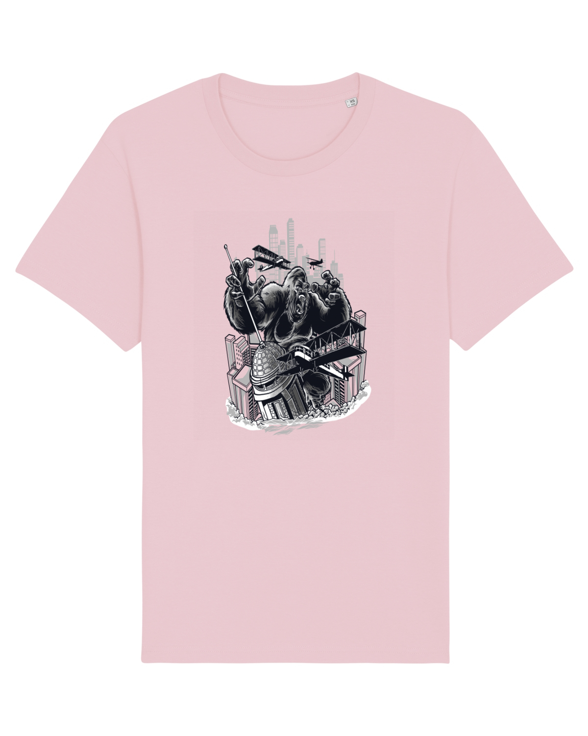 Tricou mânecă scurtă Unisex Rocker Cotton Pink