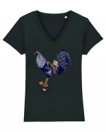 Game Fowl Tricou mânecă scurtă guler V Damă Evoker