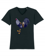 Game Fowl Tricou mânecă scurtă guler V Bărbat Presenter