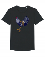 Game Fowl Tricou mânecă scurtă guler larg Bărbat Skater