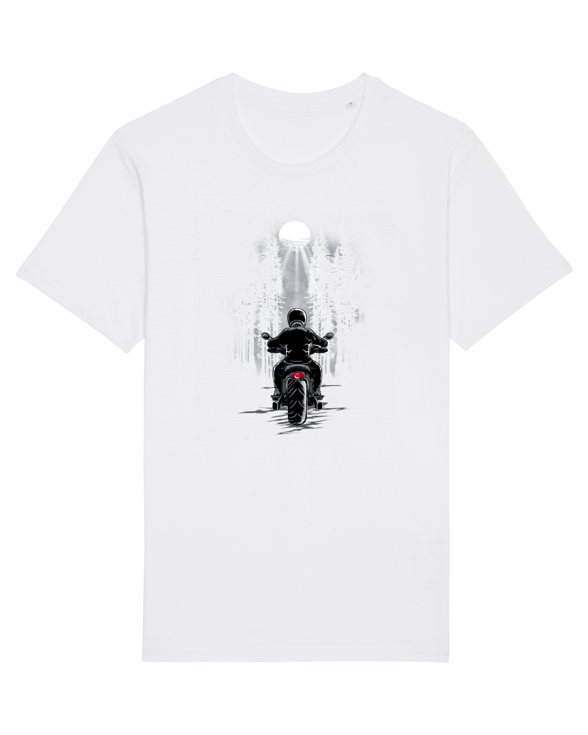Tricou mânecă scurtă Unisex Rocker White