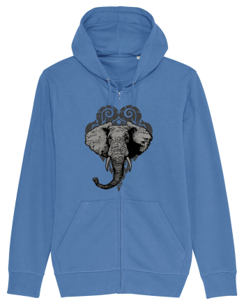 Retro Elephant Bright Blue