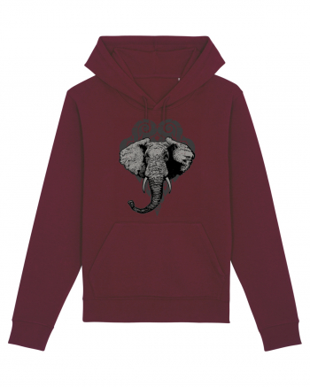 Retro Elephant Burgundy