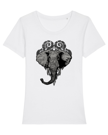 Retro Elephant White