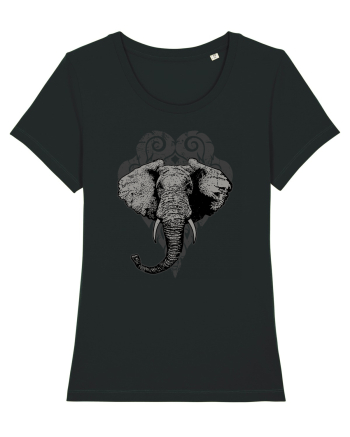 Retro Elephant Black