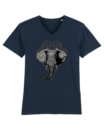 Retro Elephant French Navy