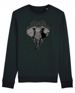 Retro Elephant Bluză mânecă lungă Unisex Rise