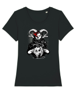 Devil Tricou mânecă scurtă guler larg fitted Damă Expresser