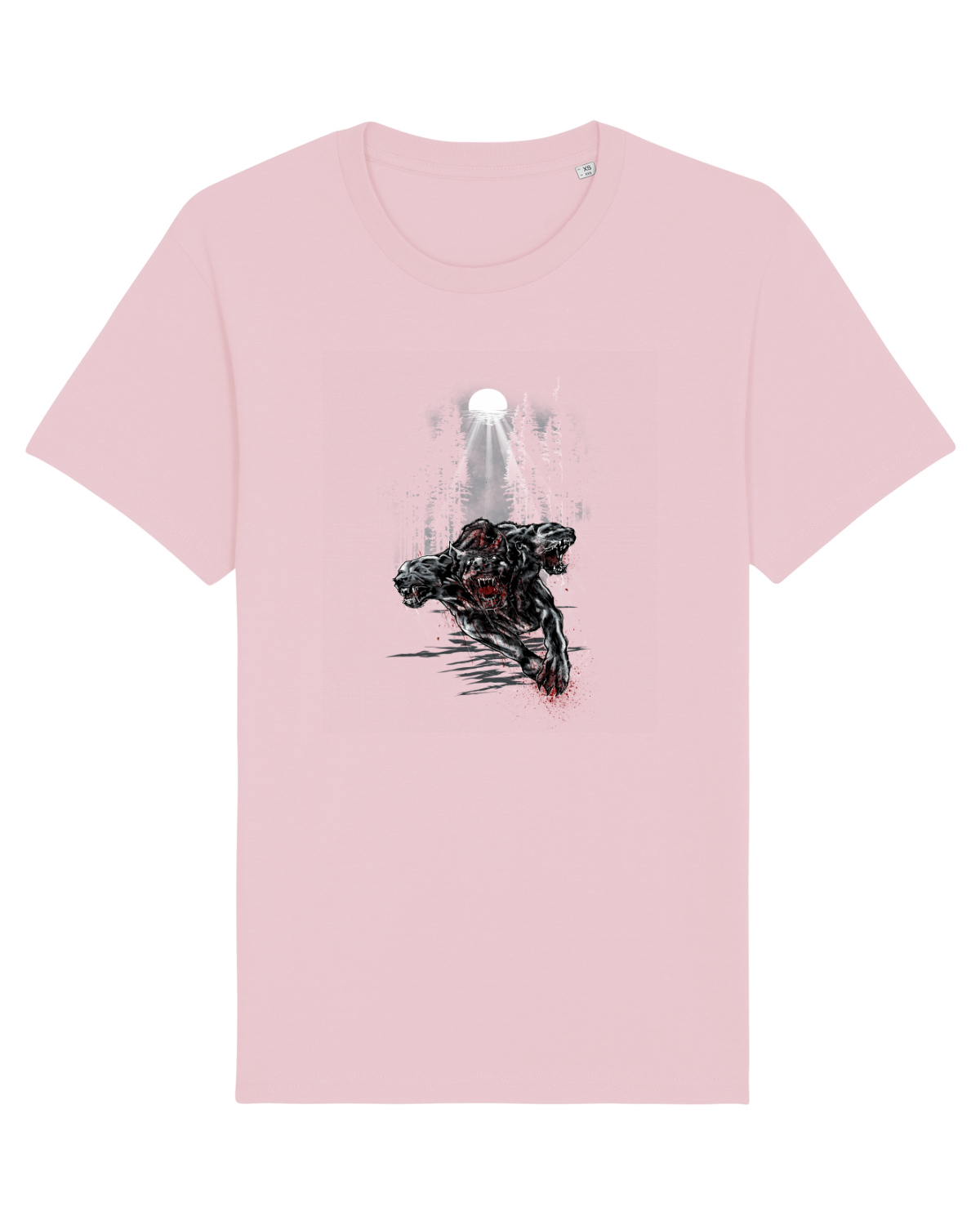 Tricou mânecă scurtă Unisex Rocker Cotton Pink