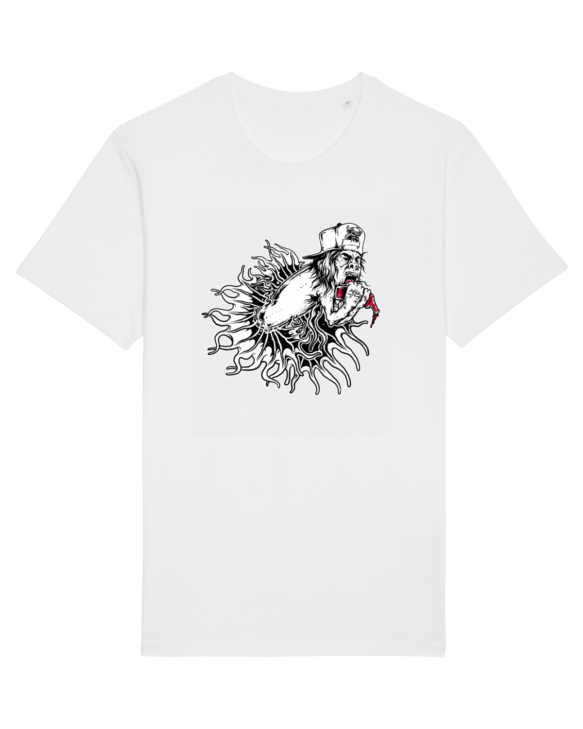 Tricou mânecă scurtă Unisex Rocker White