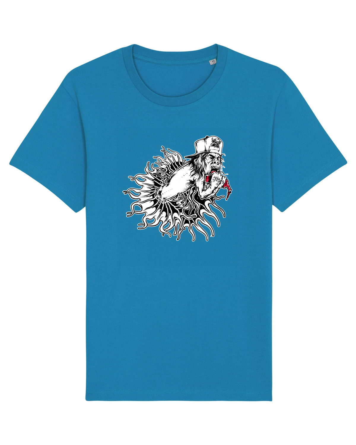 Tricou mânecă scurtă Unisex Rocker Azur