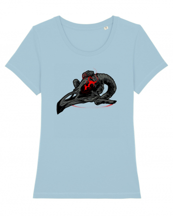 Bird Skull Sky Blue