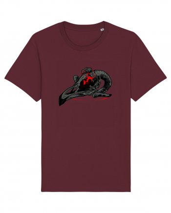 Bird Skull Burgundy