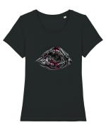 Beast Eye Tricou mânecă scurtă guler larg fitted Damă Expresser