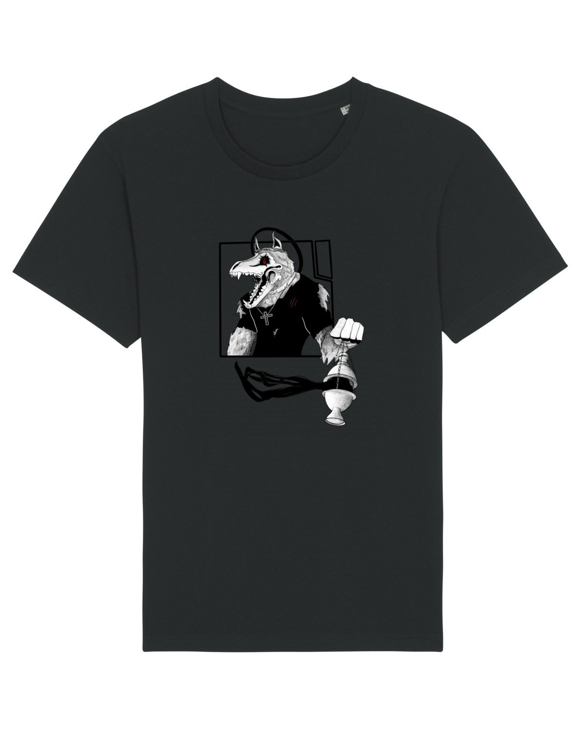 Tricou mânecă scurtă Unisex Rocker Black