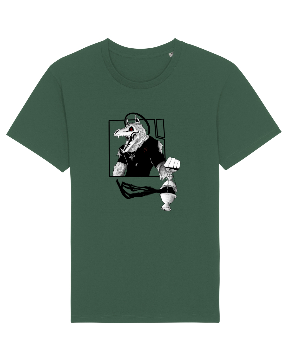 Tricou mânecă scurtă Unisex Rocker Bottle Green