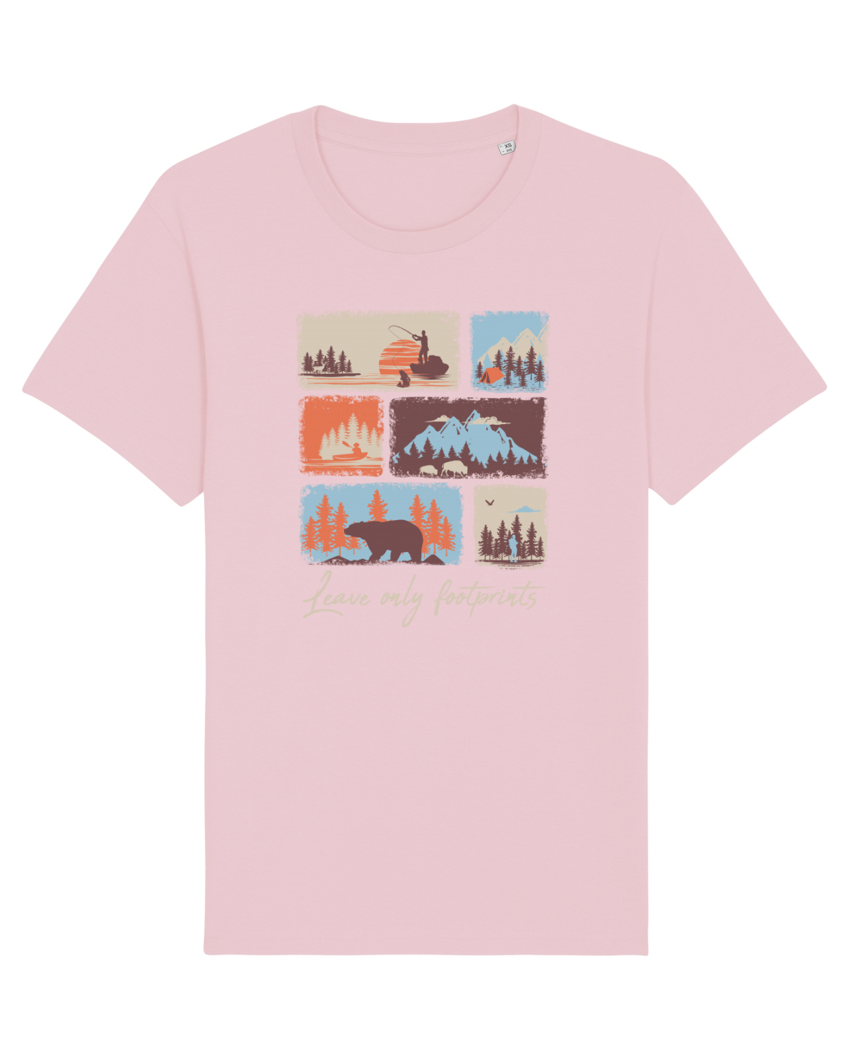 Tricou mânecă scurtă Unisex Rocker Cotton Pink