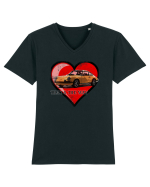 porsche 911 Tricou mânecă scurtă guler V Bărbat Presenter