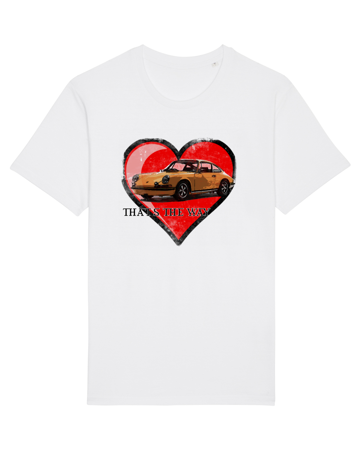 Tricou mânecă scurtă Unisex Rocker White