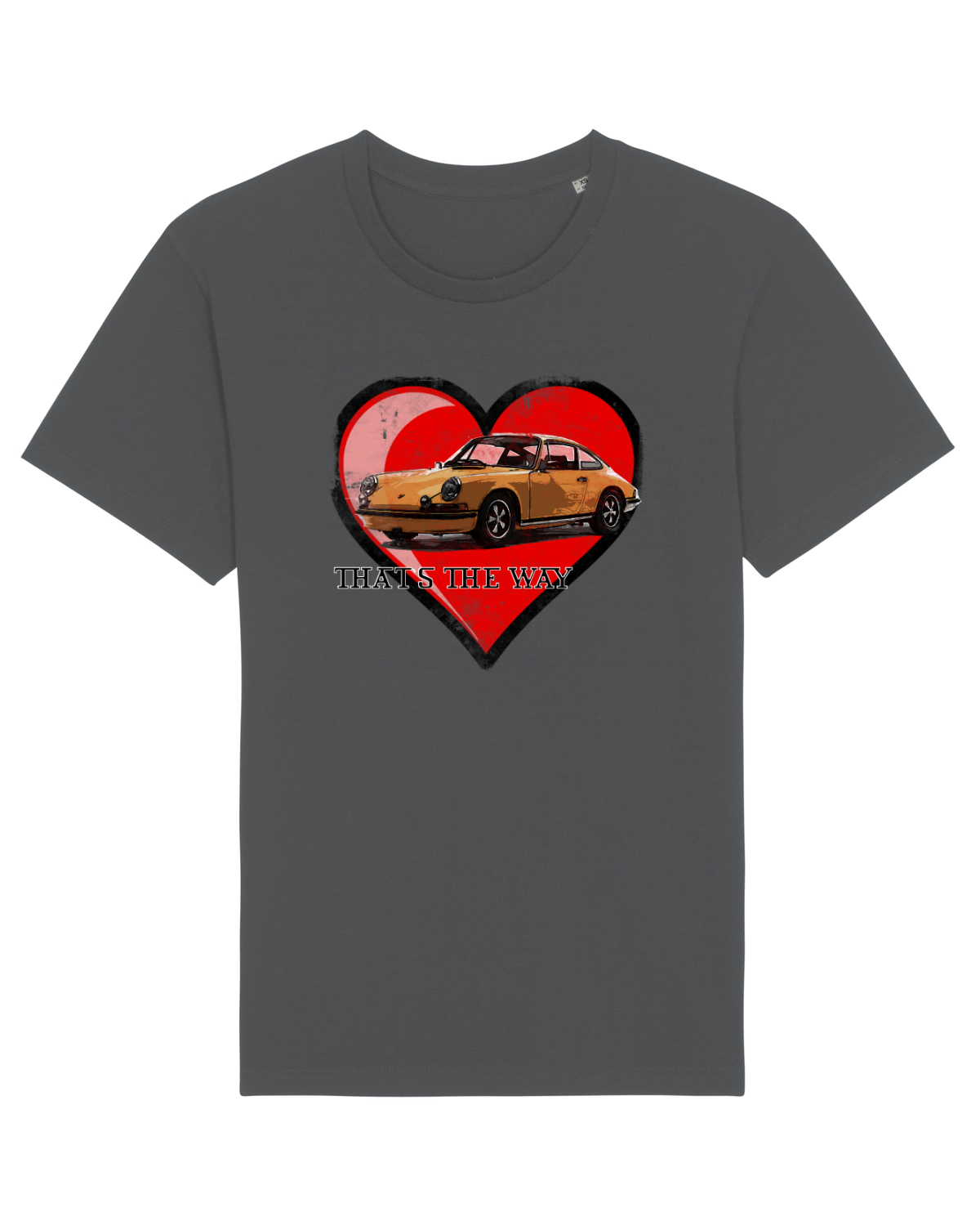 Tricou mânecă scurtă Unisex Rocker Anthracite
