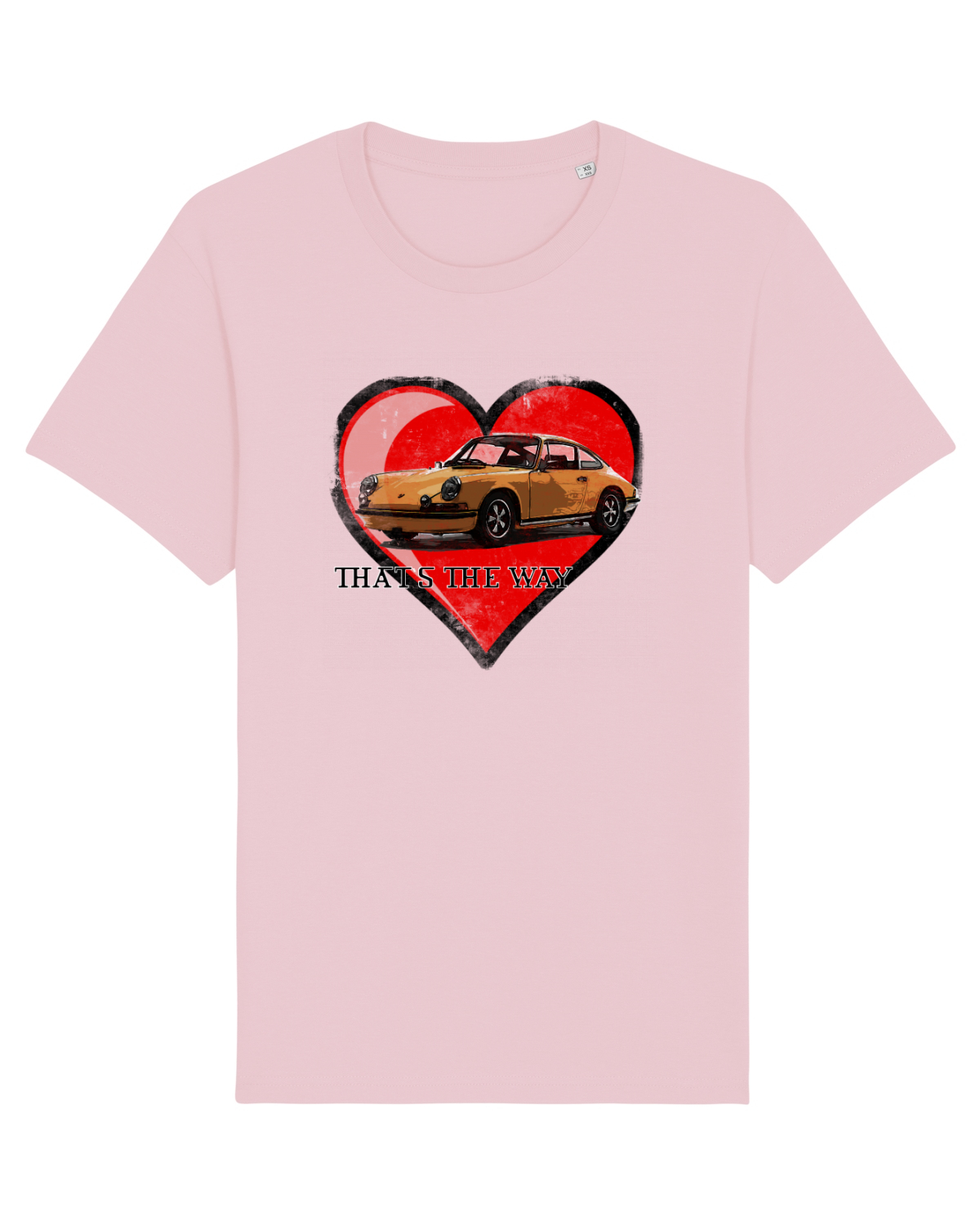 Tricou mânecă scurtă Unisex Rocker Cotton Pink
