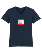 RUN CMD Tricou mânecă scurtă guler V Bărbat Presenter